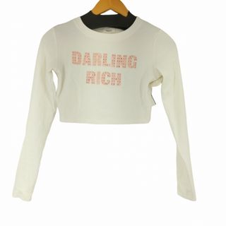 Darich(ダーリッチ) デコラティブクロップドロングTシャツ レディース(カットソー(長袖/七分))