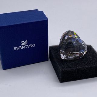 スワロフスキー(SWAROVSKI)の箱付き　スワロフスキー 置物 　ハート　クリスタル　　no.91(置物)