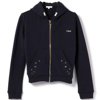 クロエ(Chloe)のクロエ CHLOE 【大人もOK】キッズ パーカー フーディ ジップアップ マフポケット付き C20094 0003 859(ジャケット/上着)