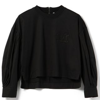 マックスマーラ(Max Mara)のマックスマーラ MAX MARA シャツ ドリー コットン ポプリン ジャージー Tシャツ パフスリーブ バックファスナー 2024年春夏新作 2411941012 0013(Tシャツ(長袖/七分))