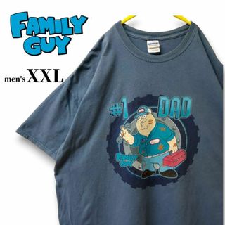 USA古着 FAMILYGUY オーバーサイズ Tシャツ 海外アニメ 2XL(Tシャツ/カットソー(半袖/袖なし))