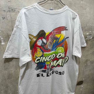 古着 EL REPOSO シンコデマヨ Tシャツ 企業物 スーベニア メキシコ(Tシャツ/カットソー(半袖/袖なし))