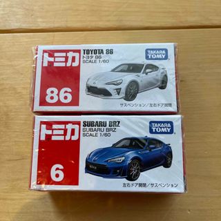 タカラトミー(Takara Tomy)のトミカ　No.86 トヨタ 86、No.6 SUBARU BRZ、2個セット(ミニカー)