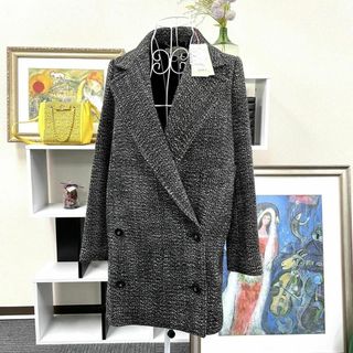 ステラマッカートニー(Stella McCartney)の美品 STELLA McCARTNEY 13AW ツイード コート 38(チェスターコート)