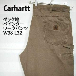 カーハート(carhartt)のUS古着 カーハート Carhartt ダックペインター 皮ロゴ 極太 ワーク(ワークパンツ/カーゴパンツ)