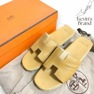 エルメス(Hermes)の付属品あり　美品 正規品　エルメス オラン ステッチ サンダル 23cm(サンダル)