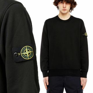 ストーンアイランド(STONE ISLAND)の送料無料 3 STONE ISLAND ストーンアイランド 761563051 V0029 ブラック トレーナー スウェット size S(スウェット)