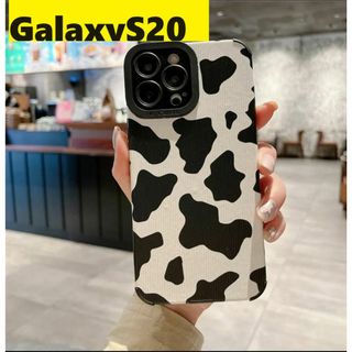 ギャラクシー(Galaxy)のGalaxyS20 牛柄　レザー　可愛い　Galaxy ケース(Androidケース)