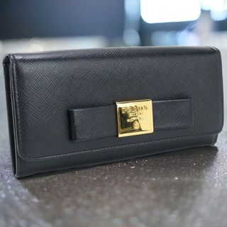 プラダ(PRADA)のプラダ PRADA 長財布ニ折小銭入付き レディース 1MH132 2AEE サフィアーノレザー財布(財布)