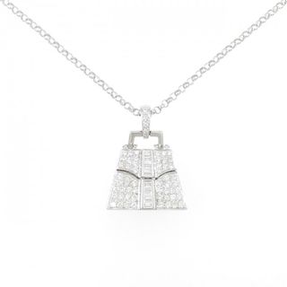 K18WG バッグ ダイヤモンド ネックレス 1.22CT(ネックレス)