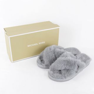 Michael Kors - 良品『USED』 Michael Kors マイケルコース サンダル ファー グレー【中古】