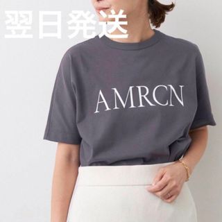 DEUXIEME CLASSE - 【AMERICANA/アメリカーナ】AMRCN Tシャツ　ブラック