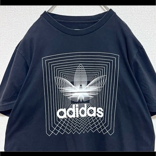 アディダス(adidas)のadidas アディダス Tシャツ 半袖 ブラック グラフィック トレフォイル(Tシャツ/カットソー(半袖/袖なし))