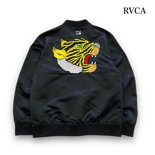 RVCA - 【RVCA】ルーカ MATT LEINES スーベニアジャケット 虎刺繍 黒