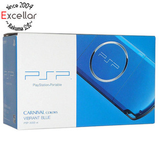 プレイステーションポータブル(PlayStation Portable)のSONY　PSP バイブラント・ブルー PSP-3000 VB　バッテリーなし　液晶画面いたみ 元箱あり(携帯用ゲーム機本体)