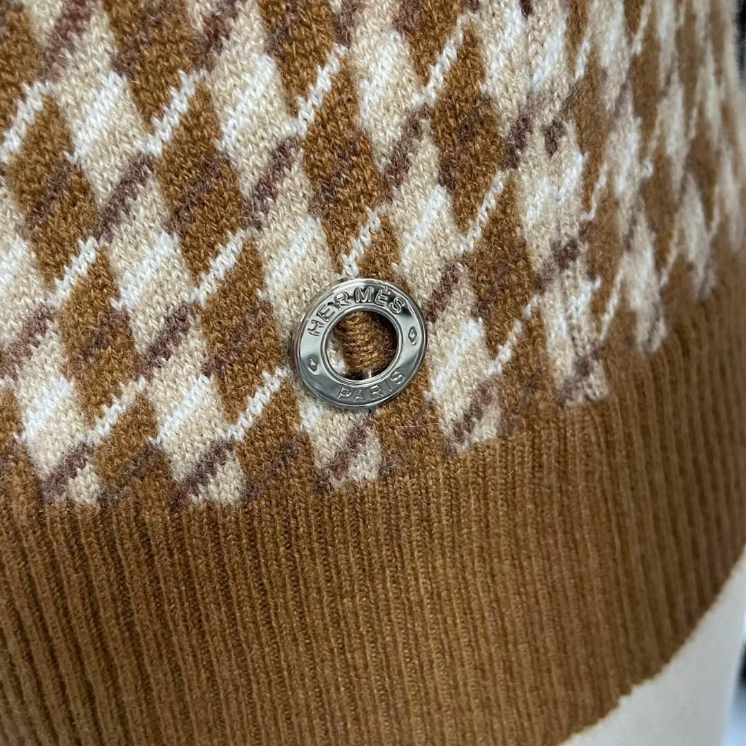 HERMES - 美品 19AW HERMES セリエ カシミヤ モックネック HERMES - 美品 19AW HERMES セリエ カシミヤ モックネック