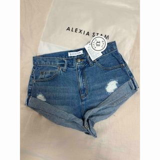 【新品】 ALEXIA STAM デニムショートパンツ　S