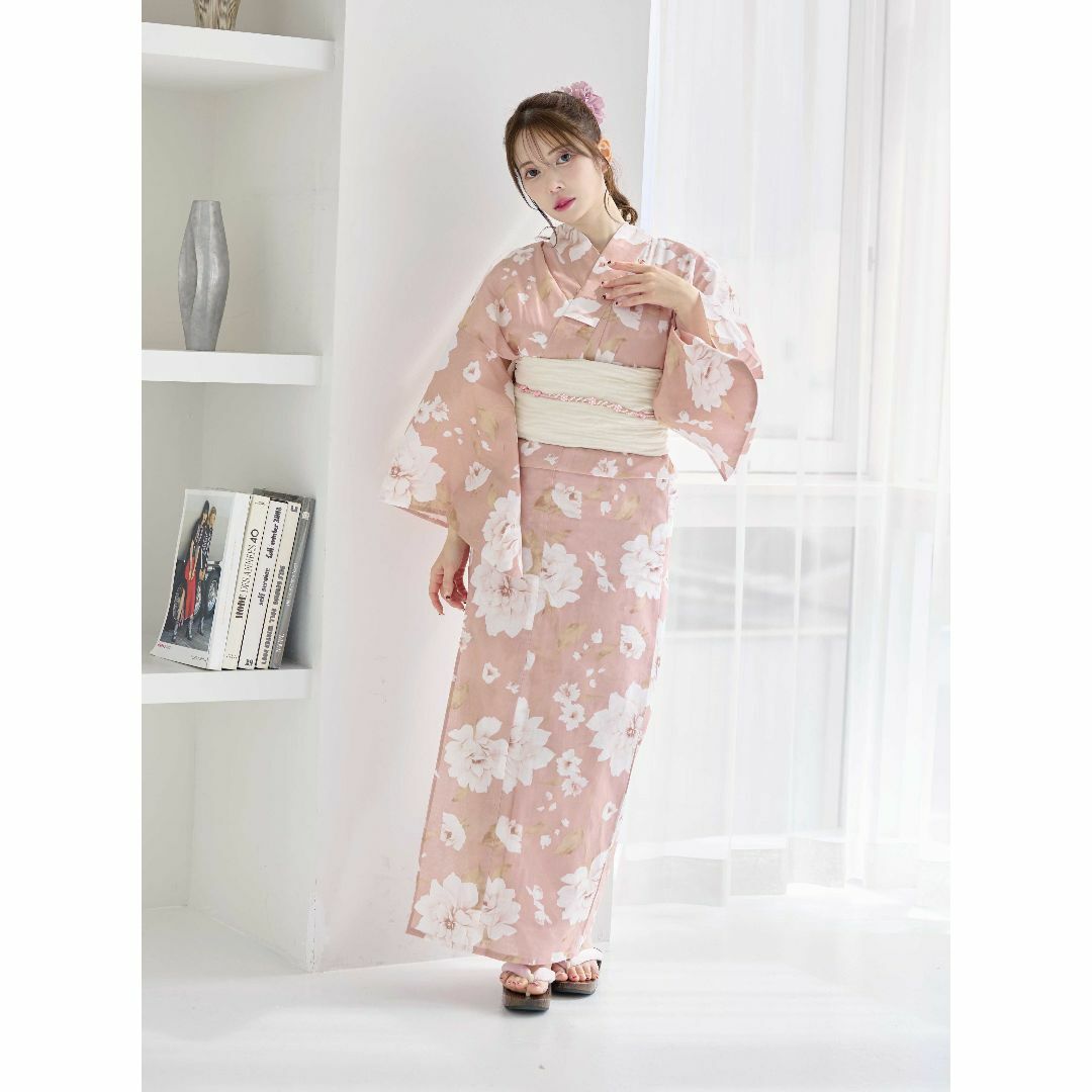 新品 4点 浴衣 セット 浴衣セット ゆかた レディース ピンク 花 新品 4点 浴衣 セット 浴衣セット ゆかた レディース ピンク 花