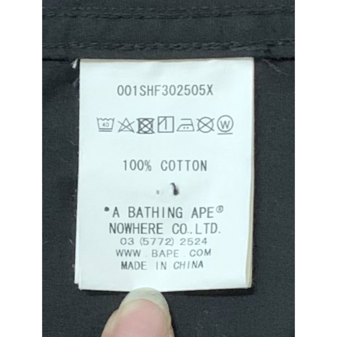 A BATHING APE - ☆激レア☆ APE シャークパーカー シャツ S A BATHING APE - ☆激レア☆ APE シャークパーカー シャツ S