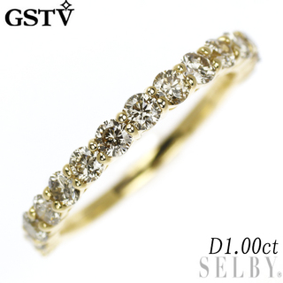GSTV K18YG ダイヤモンド リング 1.00ct セミエタニティ(リング(指輪))