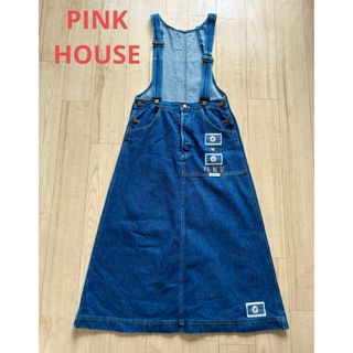 ピンクハウス(PINK HOUSE)の164.ピンクハウス/PINK HOUSE/くま デニムワンピ オールインワン(ロングワンピース/マキシワンピース)