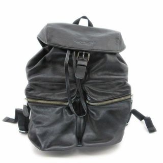 コーチ(COACH)の美品 コーチ COACH リュック バッグ レザー 黒 30-24050809(バッグパック/リュック)