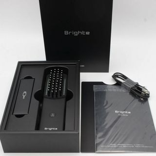 【美品】Brighte ELEKI BRUSH BRT-FS145 ブラック 美顔器 EMS フェイスケア ブライト エレキブラシ 本体(フェイスケア/美顔器)