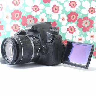 キヤノン(Canon)の❤自撮り&動画❤EOS 60D❤高性能❤初心者お勧め❤高画質❤大人気❤(デジタル一眼)