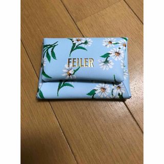 フェイラー(FEILER)のFEILER ホワイトマーガレット柄 マルチケース(コインケース)