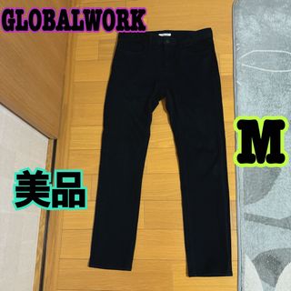 グローバルワーク(GLOBAL WORK)の美品★GLOBALWORK★スキニーパンツ★黒★M(デニム/ジーンズ)