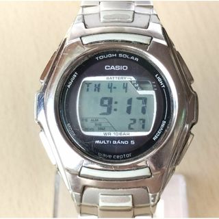 カシオ(CASIO)のCASIO ウェーブセプター ソーラー電波時計 WV-M120 メンズ腕時計(腕時計(デジタル))