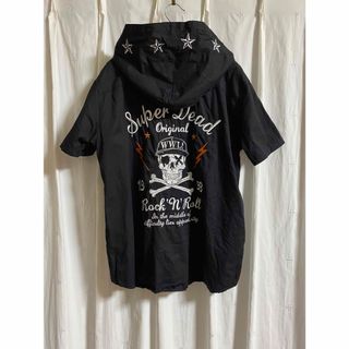 ワールドワイドラブ(WORLD WIDE LOVE!)のWORLD WIDE LOVE! スカル ‪☆ワークシャツ(Tシャツ/カットソー(半袖/袖なし))