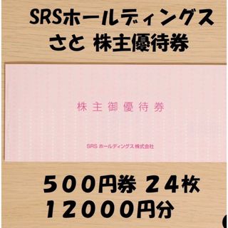 SRSホールディングス 株主優待券 12,000円分