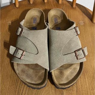 ビルケンシュトック(BIRKENSTOCK)の美品★ビルケンシュトック チューリッヒ ナロー幅 トープ 38(サンダル)