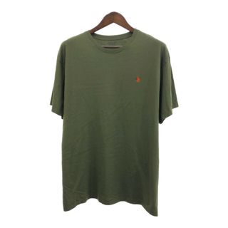 ポロラルフローレン(POLO RALPH LAUREN)のPolo by Ralph Lauren ポロ ラルフローレン 半袖Ｔシャツ ワンポイント グリーン (メンズ XL) 中古 古着 Q8065(Tシャツ/カットソー(半袖/袖なし))