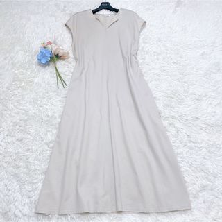 23区 - 美品♡ 23区　コットンキーネック　ロングワンピース　38 M ベージュ