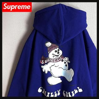 シュプリーム(Supreme)の【超人気モデル☆スノーマン☆Lサイズ】シュプリーム バックプリントパーカー(パーカー)