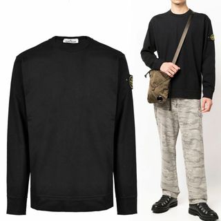 ストーンアイランド(STONE ISLAND)の送料無料 2 STONE ISLAND ストーンアイランド 761563750 V0029 ブラック Tシャツ カットソー size XL(Tシャツ/カットソー(七分/長袖))