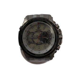 CASIO カシオ EDIFICE EQW-M710DB-7AJF 電波腕時計 タフソーラー 電波ソーラー シルバー メタルバンド 10気圧防水(腕時計(アナログ))