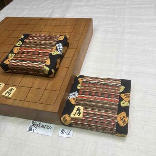 人戦柄の駒台:ボルケーノ畳の2寸盤用 駒-(囲碁/将棋)