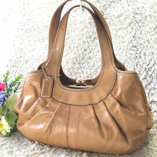 コーチ(COACH)のCOACH 本革 ショルダーバッグ　トートバッグ　ブラウン　肩掛けＯＫ(トートバッグ)