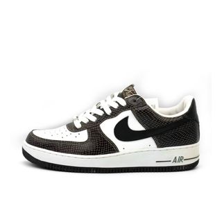 ナイキ(NIKE)のナイキ NIKE ■ 【 AIR FORCE 1 LOW Premium Snakeskin Baroque Brown 309096 121 】 エア フォース 1 ロー プレミアム スネーク スキン バロック ブラウン スニーカー　h0859(スニーカー)