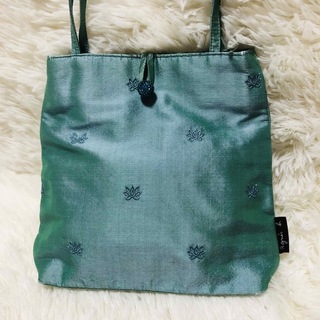 agnes b. - 【希少】agnes b. アニエスベー 翡翠色 アジアン雑貨 ベトナム刺繍バッグ