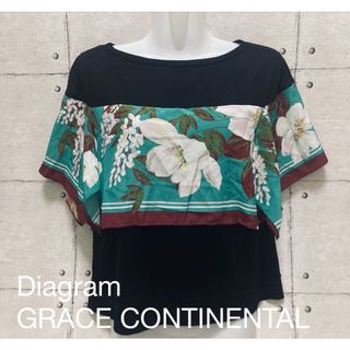 GRACE CONTINENTAL - 美品Diagram GRACE CONTINENTAL フラワースカーフシャツ