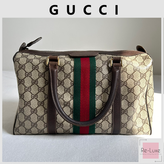 Gucci - 美品✦グッチ GUCCI オールドグッチ ボストン ハンドバッグ GG 5-28