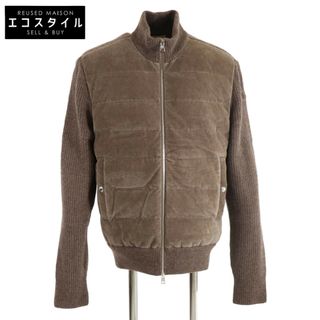 モンクレール(MONCLER)のモンクレール 【美品/国内正規/22年製】CARDIGAN TRICOT コーデュロイ/ニット切替 ダウンブルゾン/ L(ダウンジャケット)