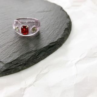 北米で流行中のチャンキーリング♡アクリルリング♡指輪(リング(指輪))