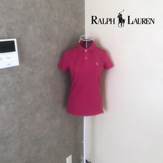 ラルフローレン(Ralph Lauren)のラルフローレン♡2度着用　ロゴ刺繍入りポロシャツ (ポロシャツ)