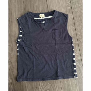 ユナイテッドアローズグリーンレーベルリラクシング(UNITED ARROWS green label relaxing)のグリーンレーベル【135】ネイビータンクトップ(Tシャツ/カットソー)