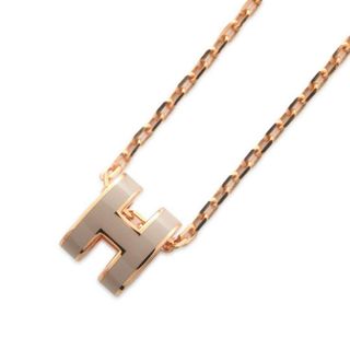 Hermes - エルメス ネックレス ミニ・ポップアッシュ マロングラッセ/ピンクゴールド金具 アクセサリー ポップH